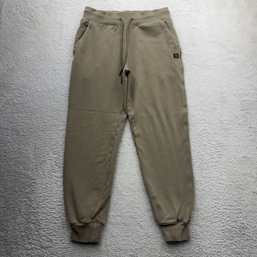 NOBULL Mens French Terry Joggers Olive Green Athletic Sweatpants Size Medium